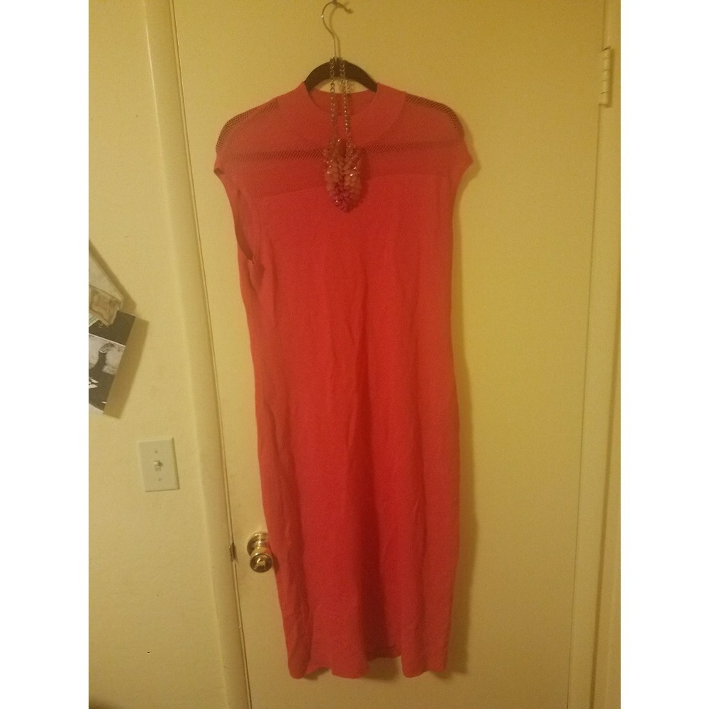 Hot pink dress